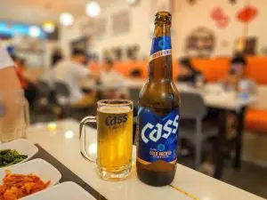 Hanwoori Korean Restaurant - Cass Beer
